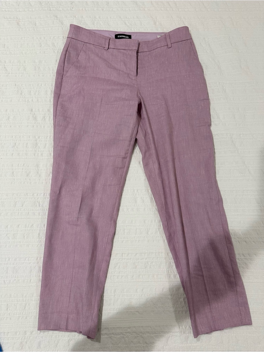 Express Pink-Lavender Slim Dress Pants